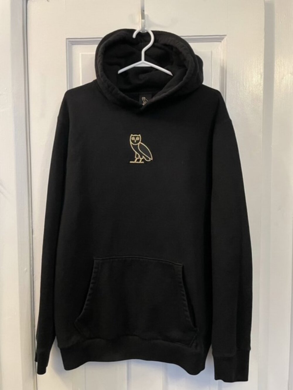 October's Very Own (OVO) Men's Black Signature Owl Hoodie. Size XL.